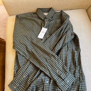 Lacoste gingham button down shirt